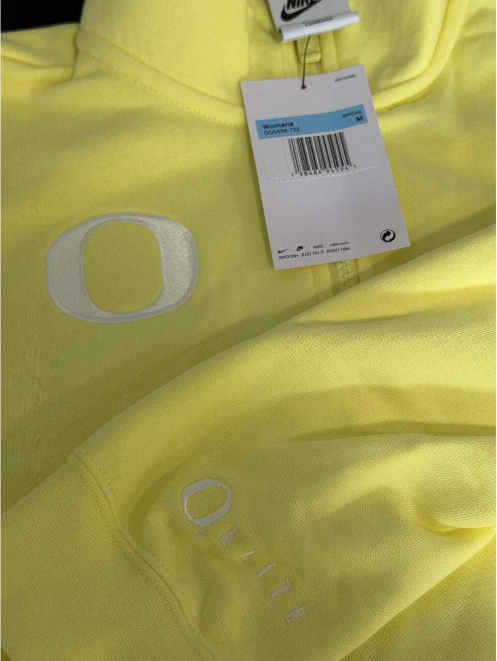 Nike Oregon Ducks Elite Quarter Zip Sweatshirt Women's Medium New with Tags